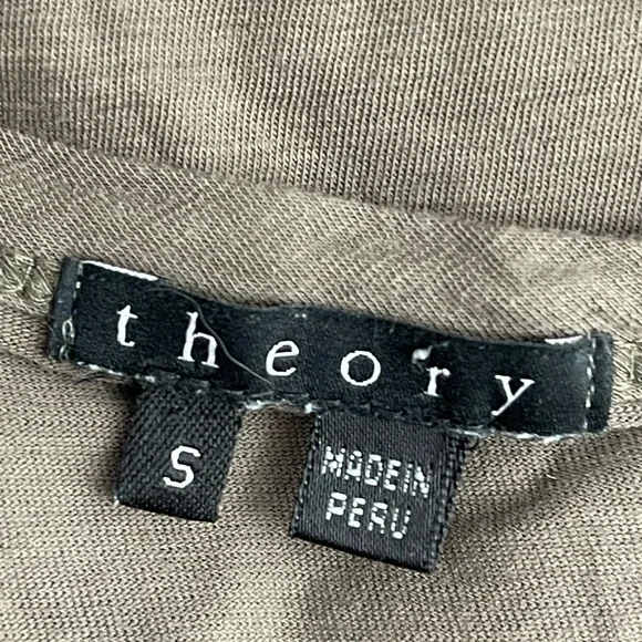 Theory Women’s Size Small Sleeveless Scoop Neck Solid Back Brown Tank Top - Picture 5 of 5